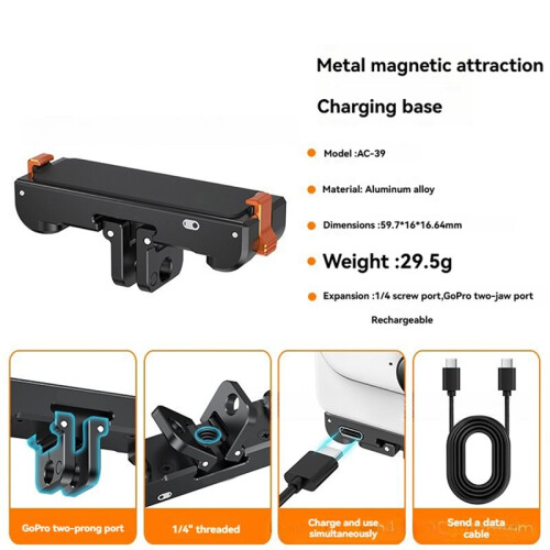 Magnetic Quick Release Adapter for  GO 3/GO 3S Action Camera Accessories B 2