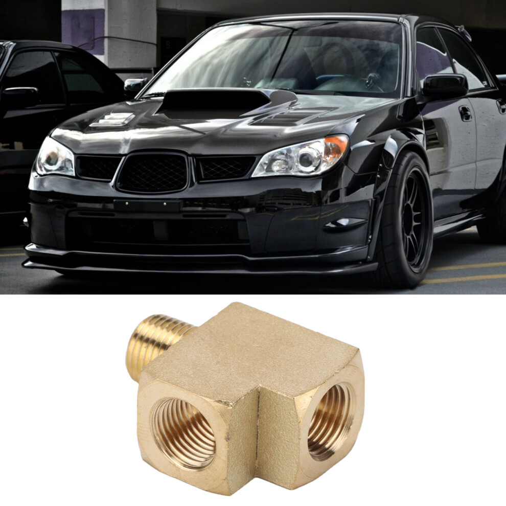 1/8In Npt Brass Pipe Tee Car Solid Street Pipe With External Thread 1000 Psi 9451390961524