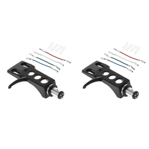 2X Phono Turntable Headshell Mount Phono Cartridge Phonograph  Holder Stylus Lead Wire for LP Disc Record Player