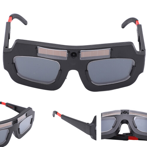 Solar Auto Darkening Welding Goggle, Anti Radiation, Adjustable, Black 1