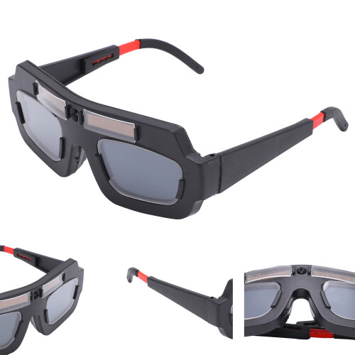 Solar Auto Darkening Welding Goggle, Anti Radiation, Adjustable, Black 2