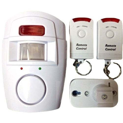 Wireless Motion Sensor Detector Alarm, Battery-Powered Infrared Motion Sensor Security for Home Garage Entry All Around 2