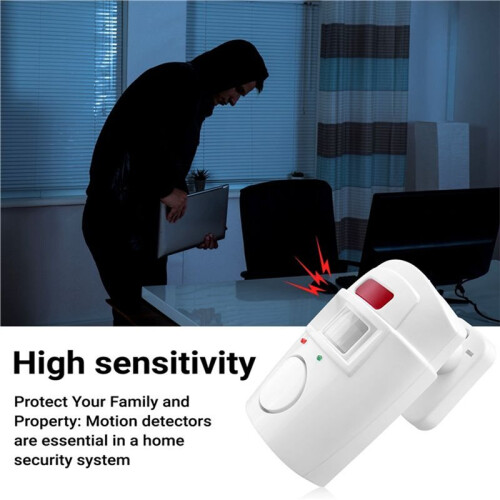 Wireless Motion Sensor Detector Alarm, Battery-Powered Infrared Motion Sensor Security for Home Garage Entry All Around 2