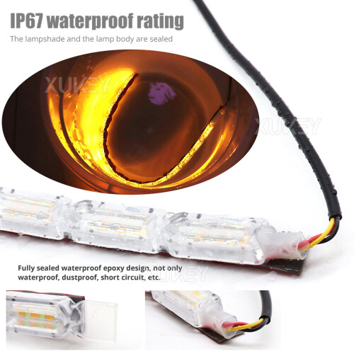 2 strisce LED per auto DRL indicatori di direzione Switchback luci diurne automatiche 2