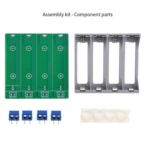 DIY 21700 Battery Base Kit 4-Way Battery Test Socket for 4-Way 21700 Battery Capacity Internal Resistance Tester Module 1