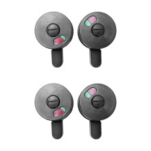 4Pcs Public Toilet Door Locking Rotating Red Green Indicator Knob Lock