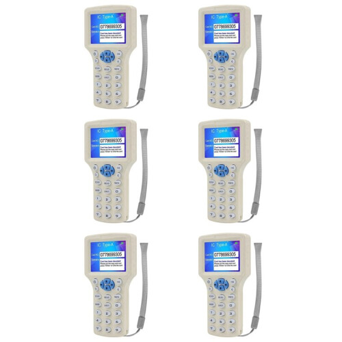 6X RFID NFC  Card Reader RFID Duplicator 125K 13.56MHz IC/ID Key Writer RFID Programmer Key Replicator