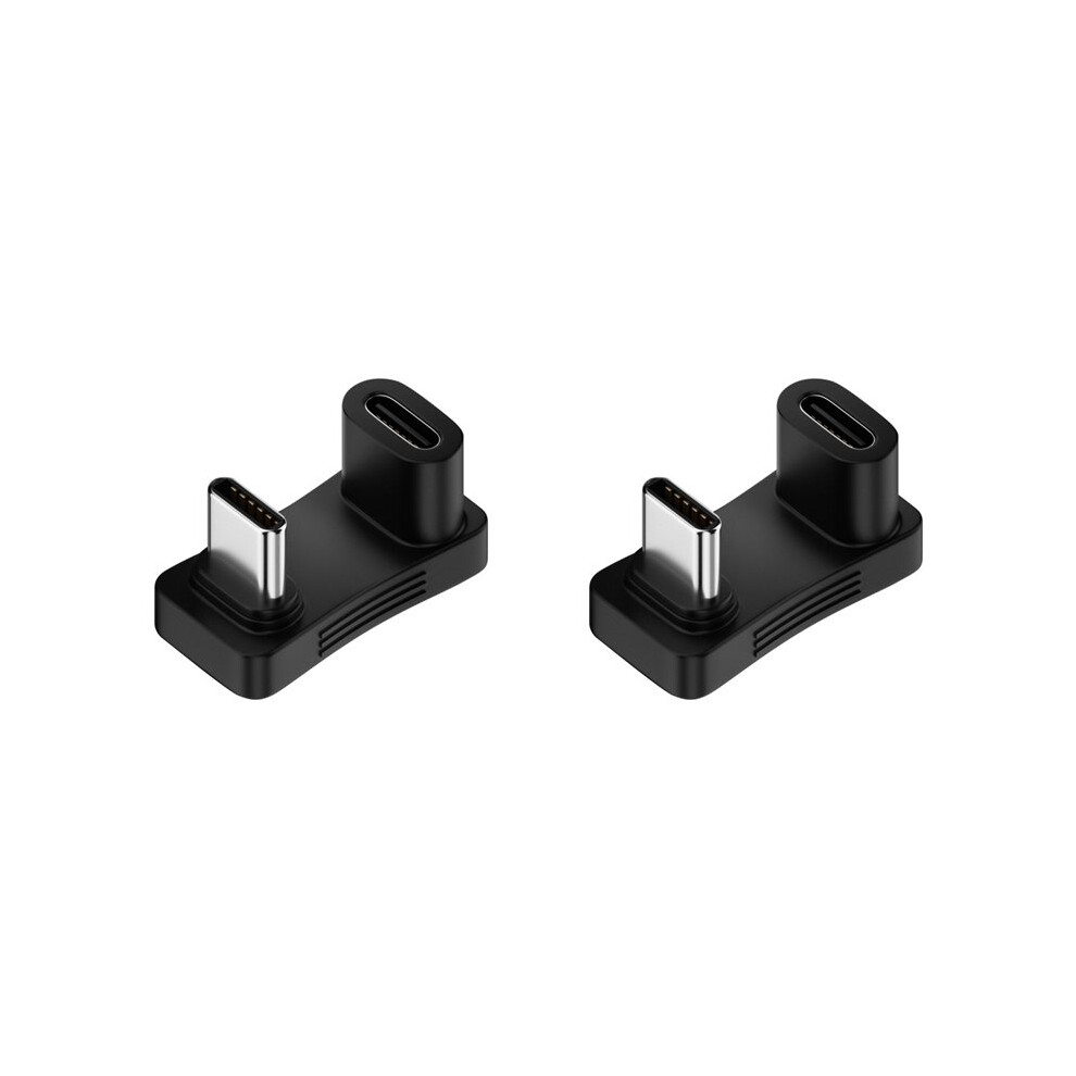2X 180 Degree U-Shaped 100W Usb 3.2 Type C Female To Male Adapter Otg 10Gbps Fast Data 4K 6031416579068