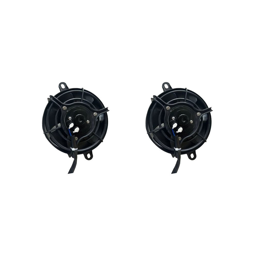 2Pcs 5Inch 12V Motorcycle Cooling Fan Oil Cooler Engine Electric Radiator For Atv 6032598277407