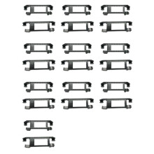 20Pcs Car Rear Multicolor Light LED Footwell Light Bracket Lamp Holder Compatible with  8 MK8 2021 2022 for- 5HG 947 307