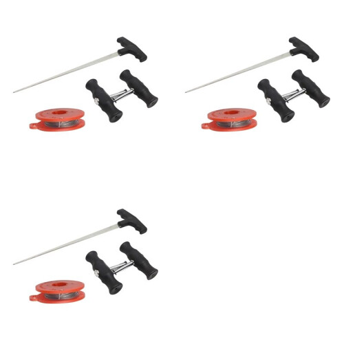 3X Auto Windshield Glass Removal Tool Kits Non Slip Compact Comfortable Grip Easy to Use Universal