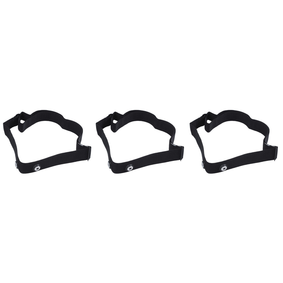 Semoic Black 3X Chest Belt Strap For Polar Wahoo For Sports Wireless Heart Rate Monitor,