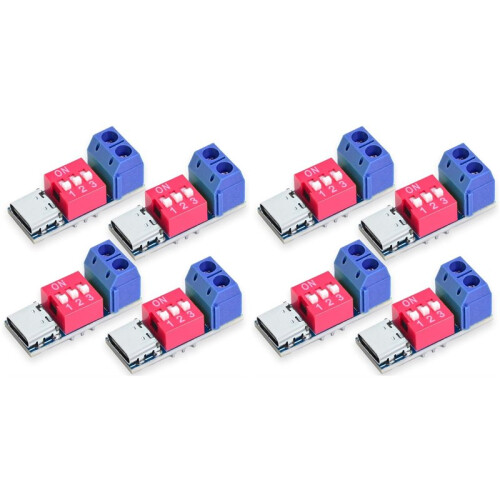 USB-C PD Trigger Board Module PD/QC Decoy Snelladen USB Type-C Naar 12V Hoge Snelheid Oplader Power Delivery Boost (8 STUKS)