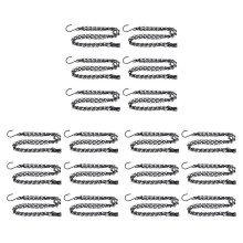18 Pack Hanging Chain, HEAVY DUTY 50cm Hanging Flower Basket Replacement Chain -3 Point Garden Plant Hanger
