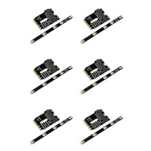 6X M.2-WLAN-Adapter, M.2-WLAN zu NVMe-SSD-Adapter, PCIe4.0 zu M2 NGFF Key A+E, WLAN-Karten-Raiser für WLAN/WWAN/LTE-Modul