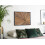 Beliani Wall Decor MERIDA 60 cm Teak Wood Brown 2