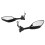 Motorbike Rear View Side Mirrors with LED Light Universal 2