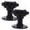 Lot de 2 poignées de commode, poignées de porte de placard, style steampunk, noires. 8