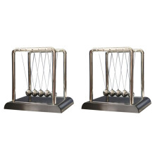 2X Desktop Decoration Ornament Executive Desk Toy Educational Toy Set S Cradle Metal Pendulum