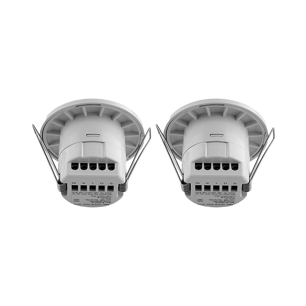 2X New 24-265V Recessed Sensor Pir Infrared Body Motion Detector For Stair Corridor Car Park Light 6034256550976