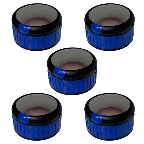 5 stk. nylon ovnknapper - passer til 58 mm knapper, blå 1