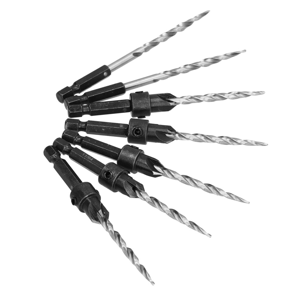 Tapered Hex Countersink Bit Set Wood 11/64