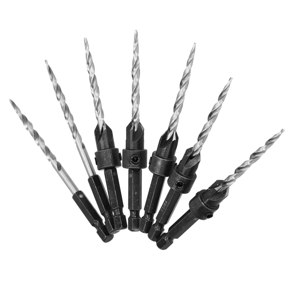 Tapered Wood Countersink Bit Hex Shank 11/64