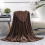 Coffee Micro Plush Fleece Throw, 50” x 60” 2