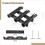 Fishing Rod Holder Side Mount 2 pcs Black Plastic 5