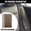 Microfiber Car Seatbelt Pad Covers Brown 27x6.5 cm 2 pcs 2