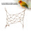 Small Pet Climbing Rope Net Parrots Hamsters Durable Hemp Material 1.2m 4