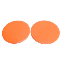 Exercise Sliders 1 Pair, Double Sided, ABS, 17.8cm Diameter, Orange