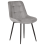 Beliani Set of 2 Dining Chairs MELROSE Velvet Light Grey 3