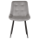 Beliani Set of 2 Dining Chairs MELROSE Velvet Light Grey 4