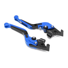 Motorrad CNC Aluminium Brems- und Kupplungshebel für TMAX 530 2012-2019, 20 cm, Blau