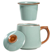 Keramik-Teetassen, Teetasse mit Sieb und Deckel, mit Hellen und Farbenfrohen Filtern Zur Zubereitung Von Tee, Kaffee und Anderen Getränken