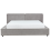 Beliani Bed Fabric LINARDS 180 x 200 cm (EU Super King) Grey 4