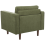 Beliani Armchair NURMO Fabric Dark Green 2