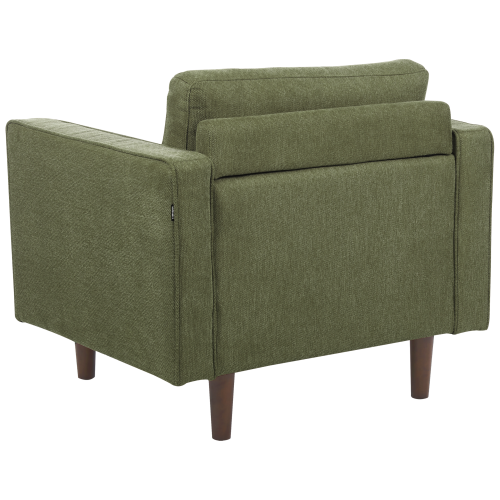 Beliani Armchair NURMO Fabric Dark Green 1