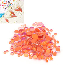300 Stück Mischgrößen Flachrücken-Nagelperlen für DIY-Nagelkunst