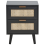 Beliani 2 Drawer Bedside Table OPOCO Black 4
