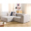 Beliani Corner Sofa 2 Seater VERNON Fabric Light Beige Right Hand 2