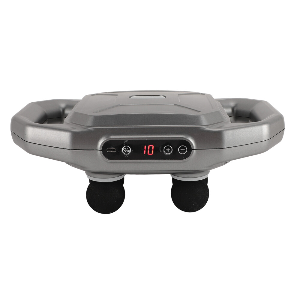 6 Head Deep Tissue Massage Gun with Heating, 9 Vibration Levels, 2000mAh Battery