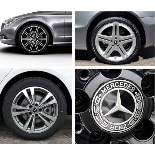 Συμβατά καλύμματα κέντρου τροχών Mercedes-Benz, γνήσια ανταλλακτικά MB, προστατευτική