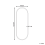 Beliani Wall Mirror AZEVILLE 46 cm 122 cm Metal Gold 3