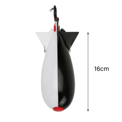 Großer ABS Spod Bomb Angelköder Beim, 160x65x65mm