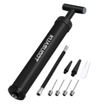 (Black, With air nozzle) Portable Air Pump for Balls, Balloons & Toys