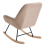 Beliani Rocking Chair KINNO Boucle Beige 6