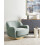 Beliani Armchair LEJRE Fabric Light Green 2