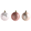 Beliani Set of 60 Baubles TYIN Pink 4
